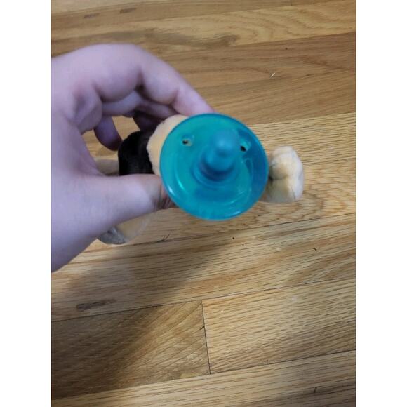 WubbaNub Pacifier Plush Puppy Dog Tan Brown Soothie Baby Stuffed Animal - Picture 2 of 9